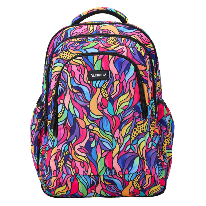 Front view of Amazon Large School Backpack  Durable kids backpack with spacious compartments