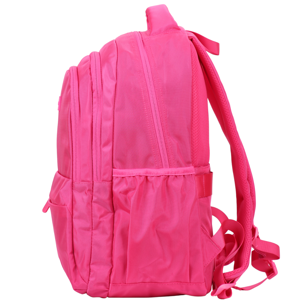 Pink large 900d quality backpack for teens and women with luggage strap and chest strap