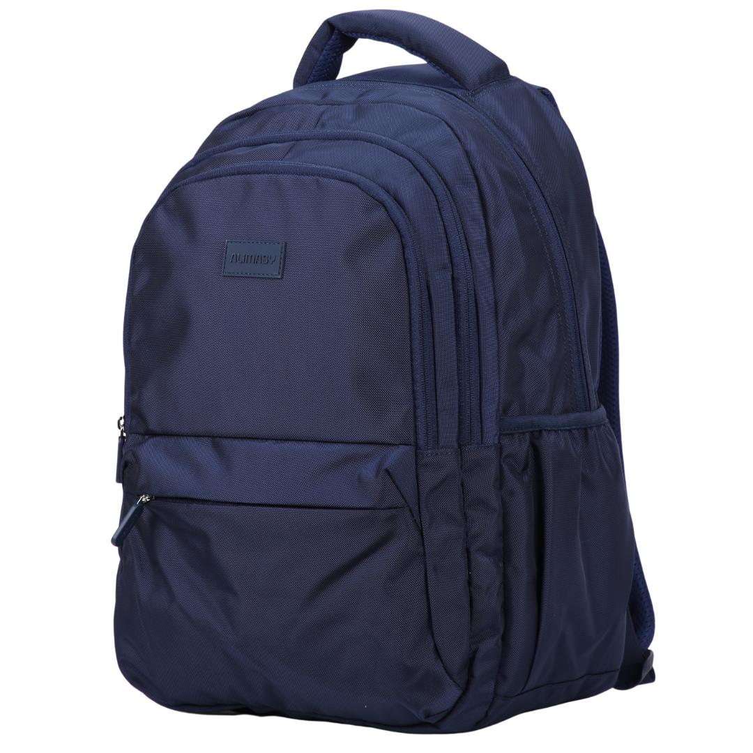 Navy blue backpack for teens to use for high school or adults to use for work and travel