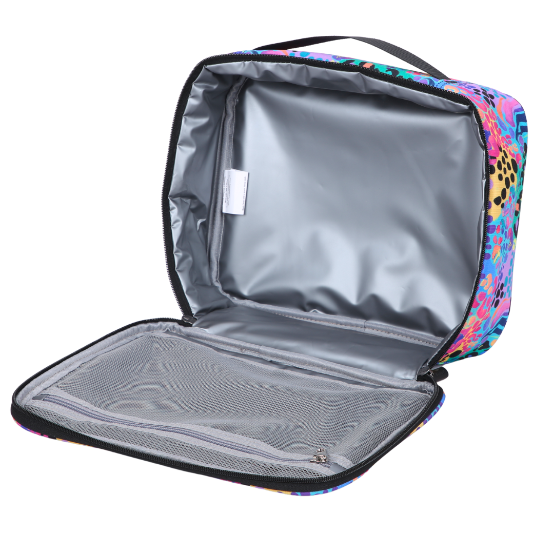 Insulated Lunch Bag Electric Leopard