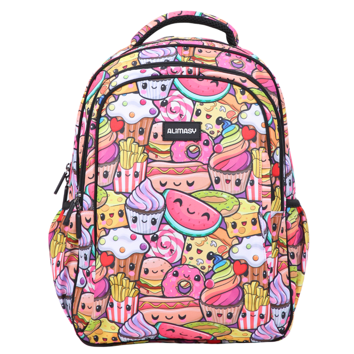 backpack with spacious compartments for school supplies
