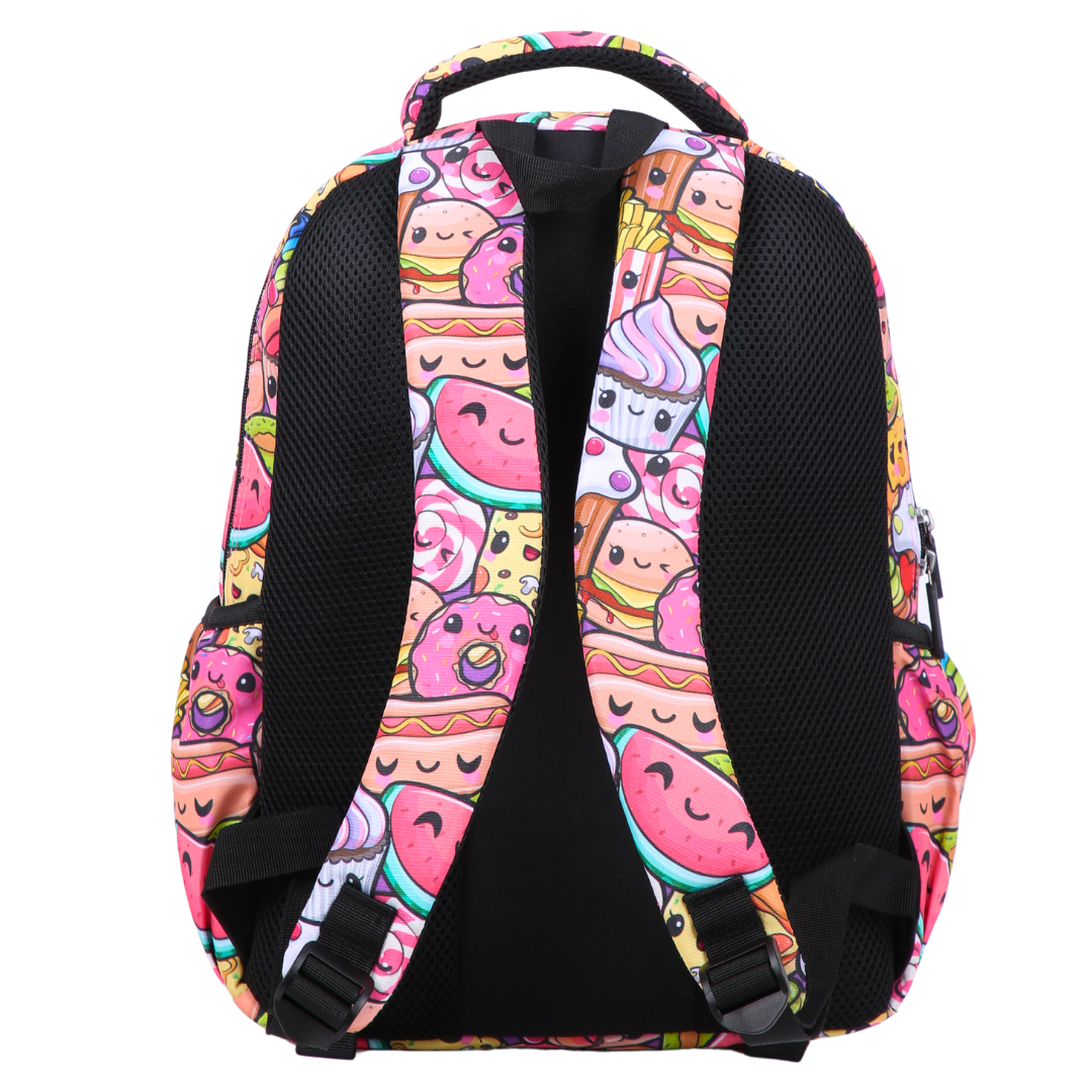 ergonomic padded straps and back, comfortable waterproof kids school bag
