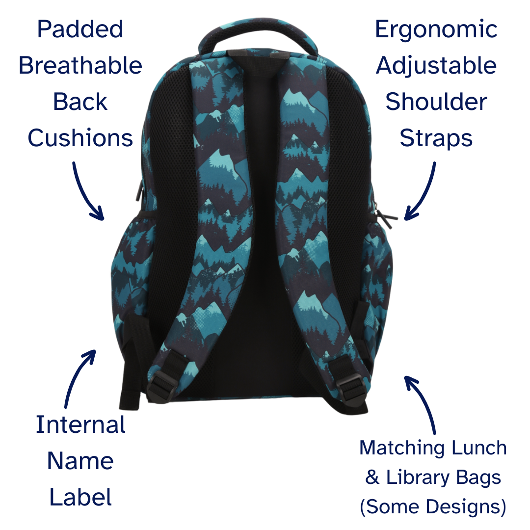 Camo Mountain Large School Backpack