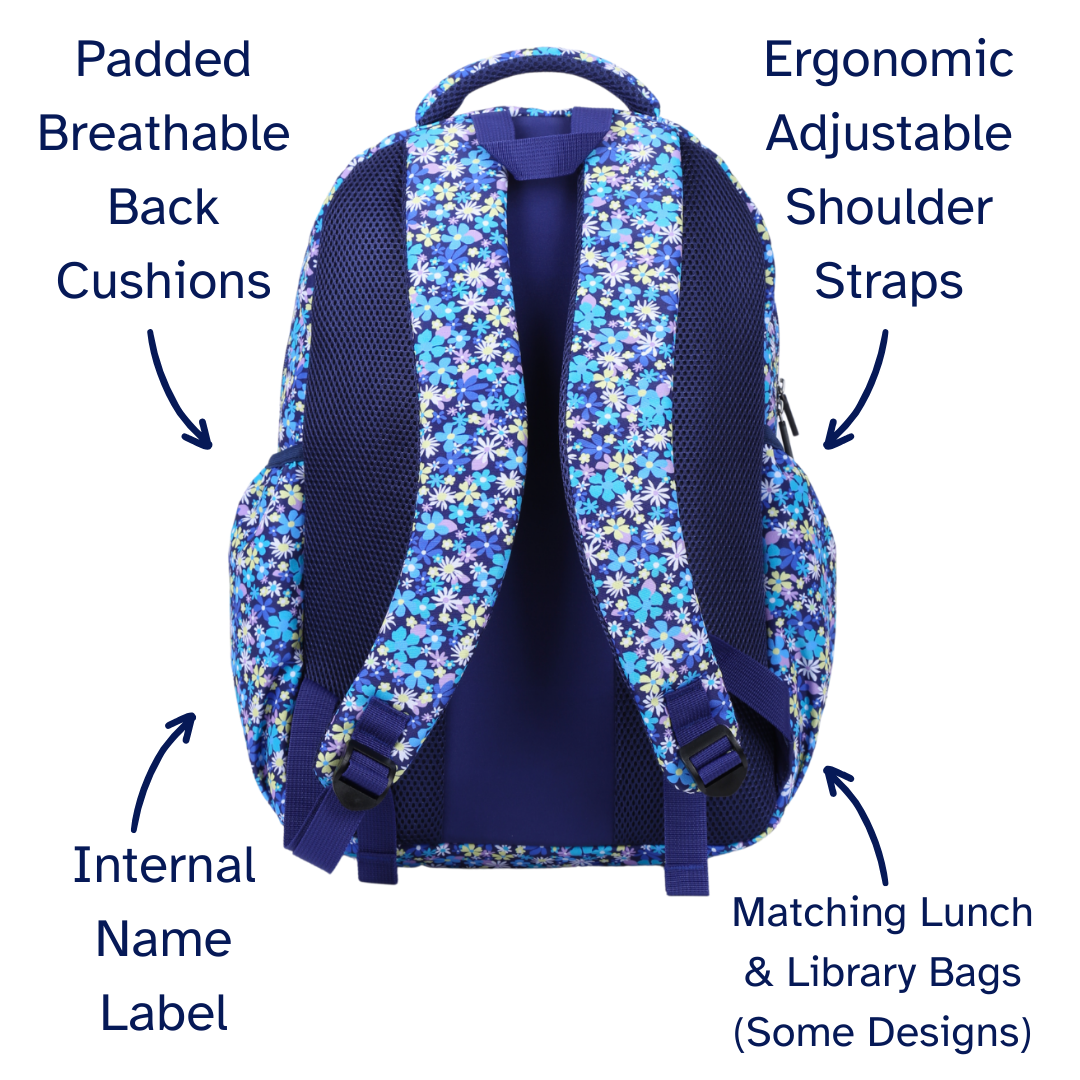Ditsy Daisy Large School Backpack