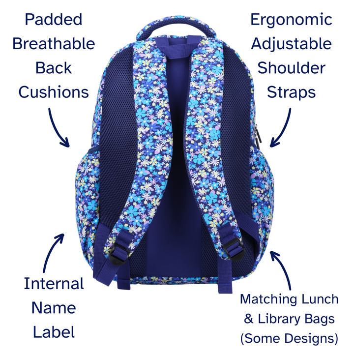 Ditsy Daisy Large School Backpack