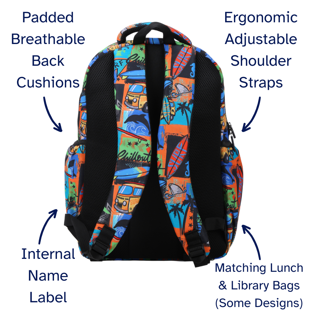 Surf Kombi Large School Backpack