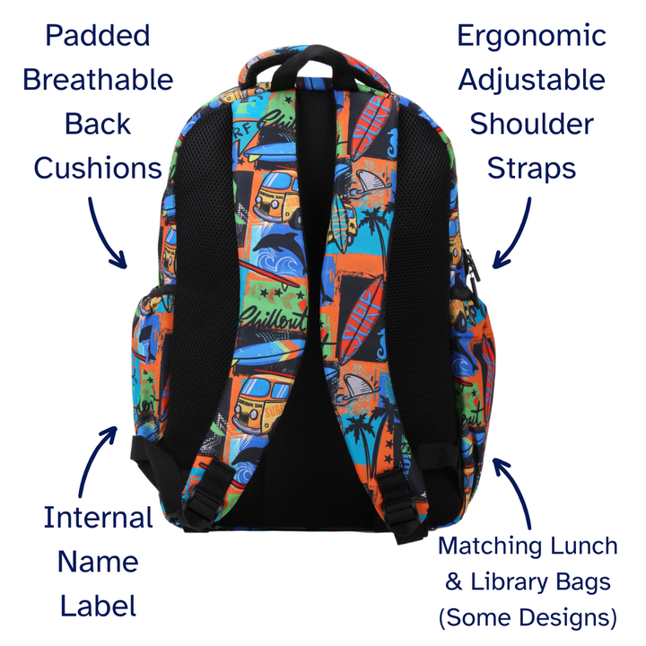 Surf Kombi Large School Backpack