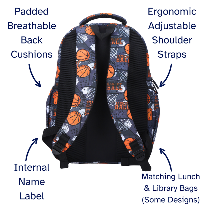 Basketball Large School Backpack