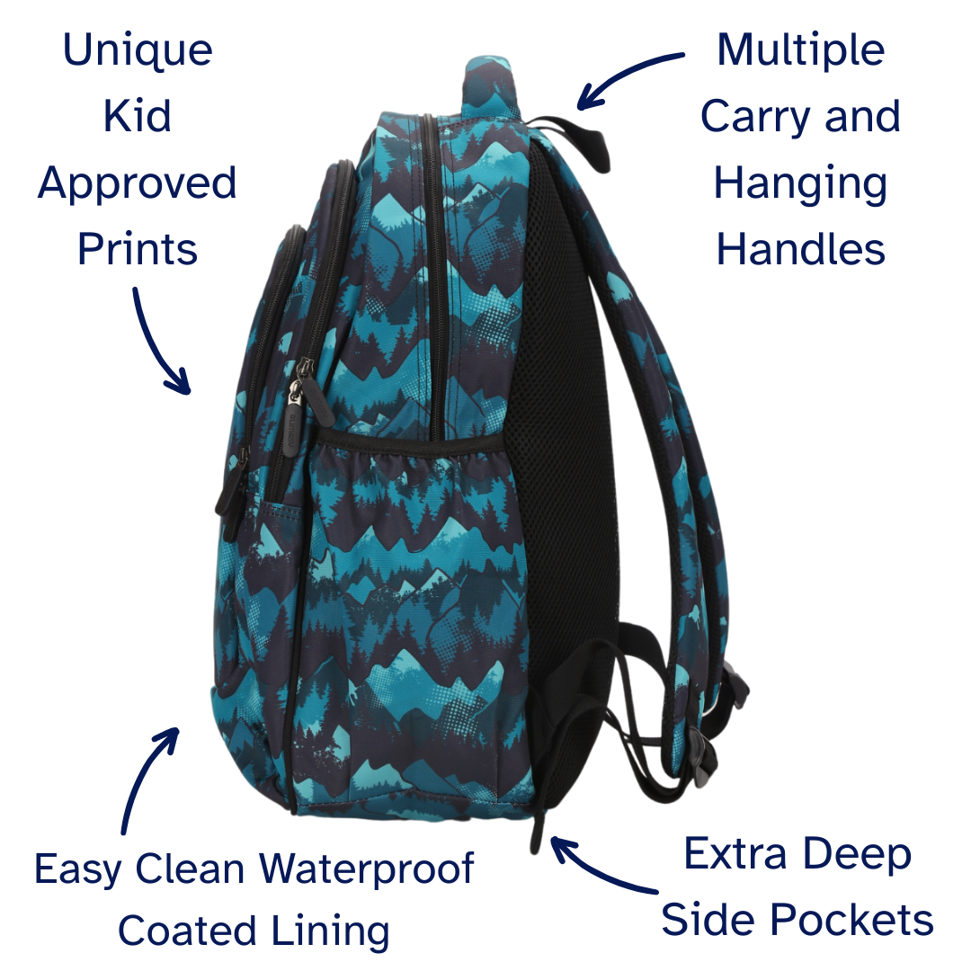 Camo Mountain Large School Backpack