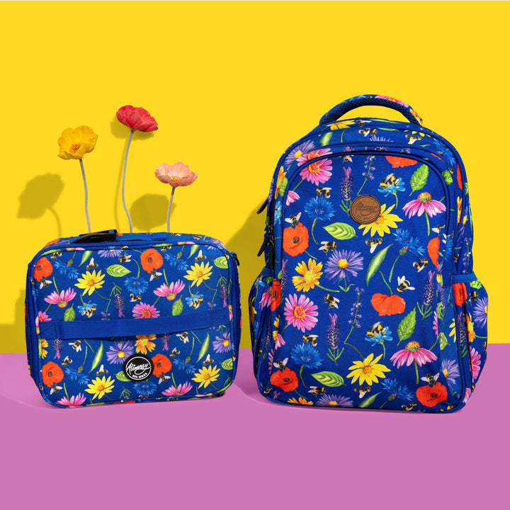 Small Insulated Lunch Bag Bees & Wildflowers - Alimasy