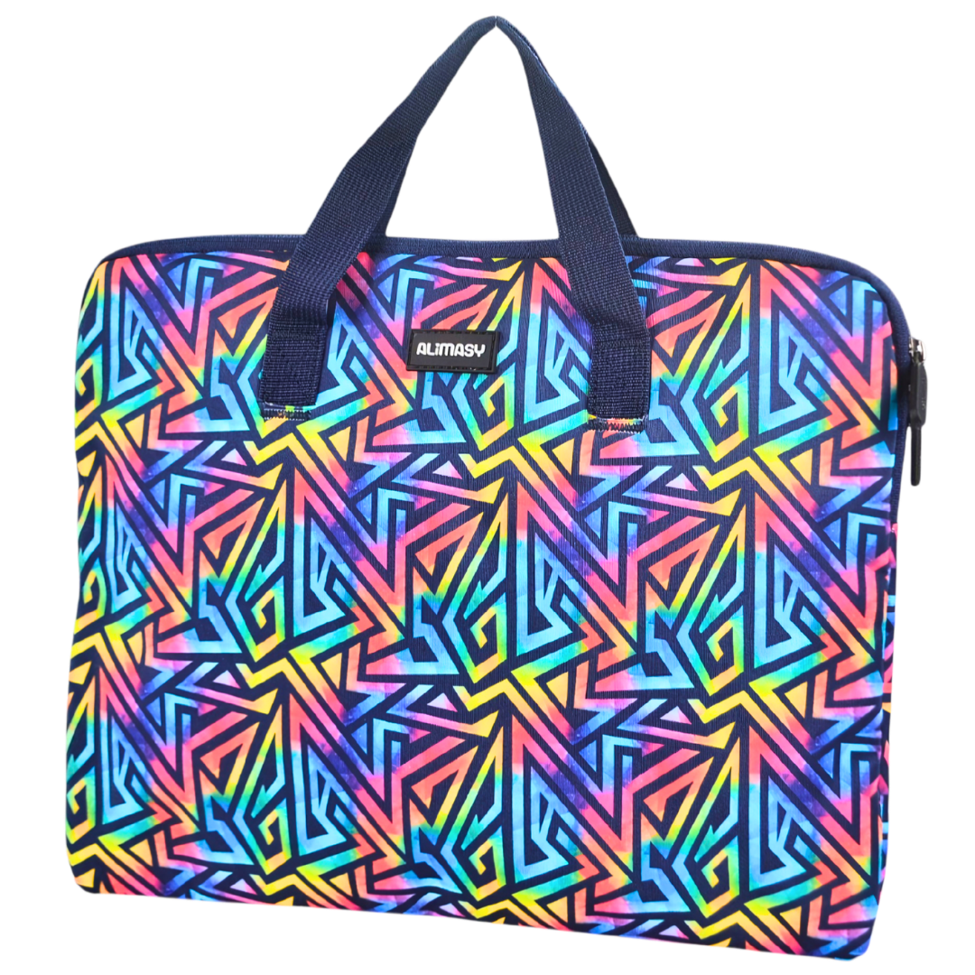 Library Bag 600D Abstract Geometric