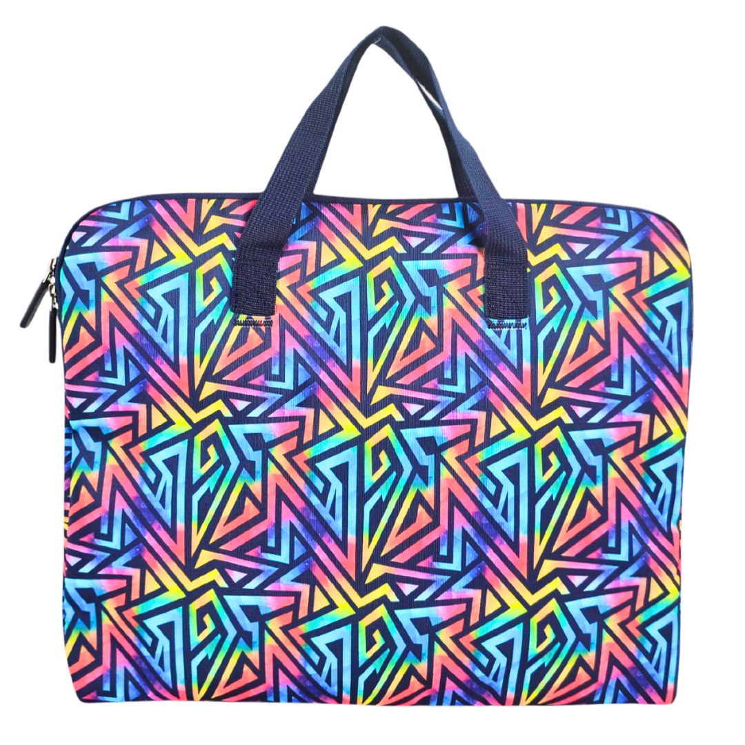 Library Bag 600D Abstract Geometric