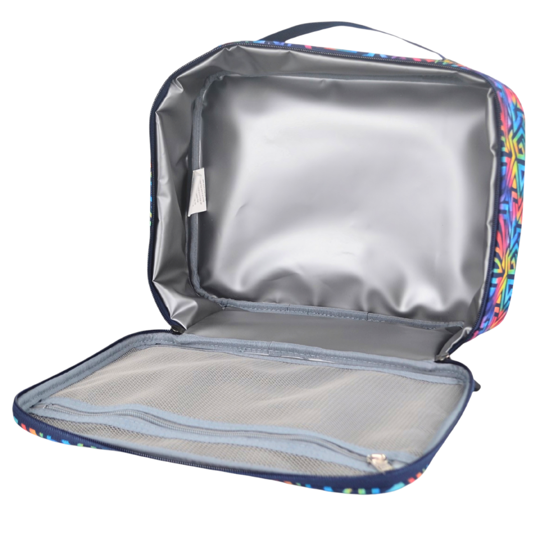Insulated Lunch Bag 900D Abstract Geometric