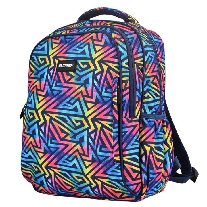 Midsize Kids Backpack 900D Abstract Geometric