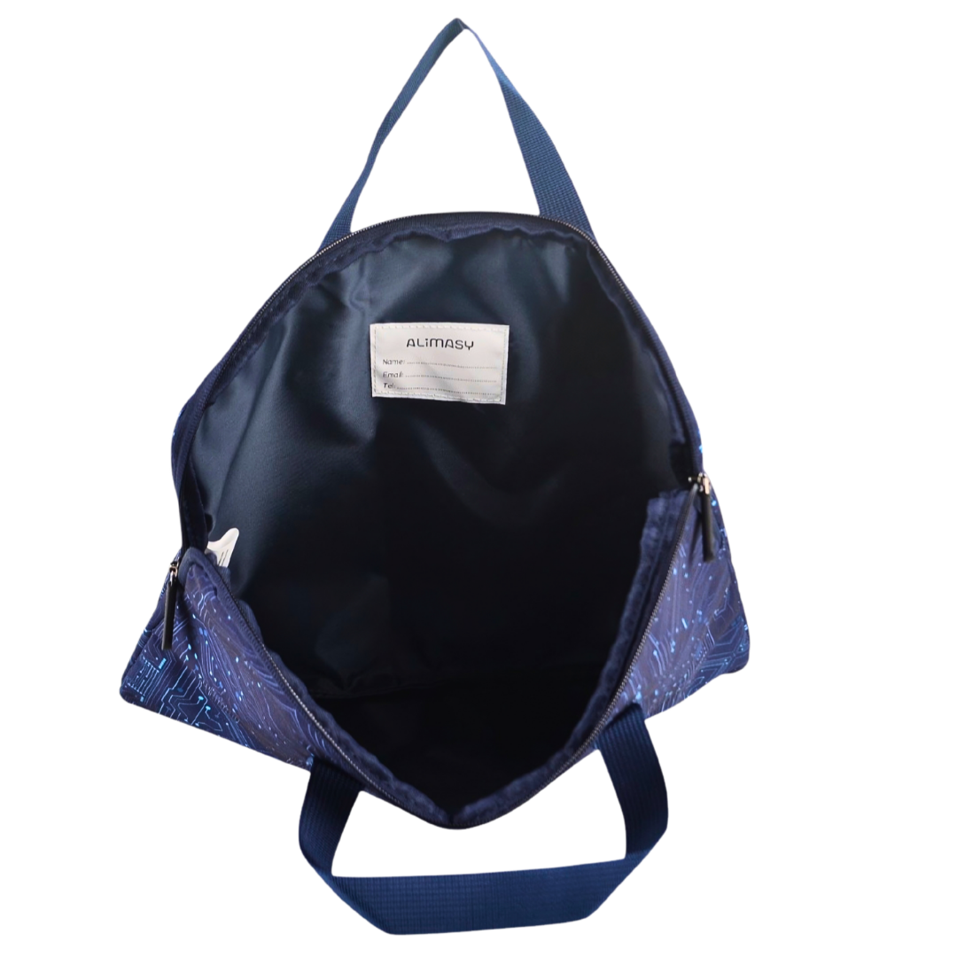 Library Bag 600D Blue Ai Circuit