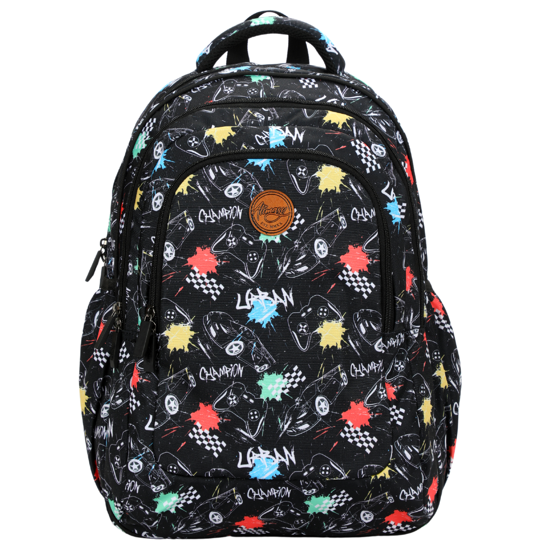 Black Urban Large School Backpack - Alimasy