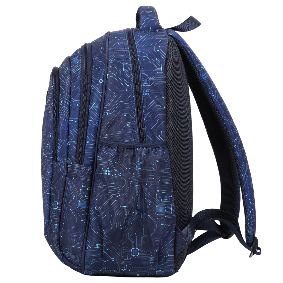 Blue Ai Circuit Large Backpack