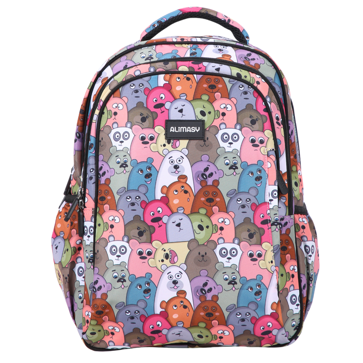 Cartoon Bears Midsize Kids Backpack