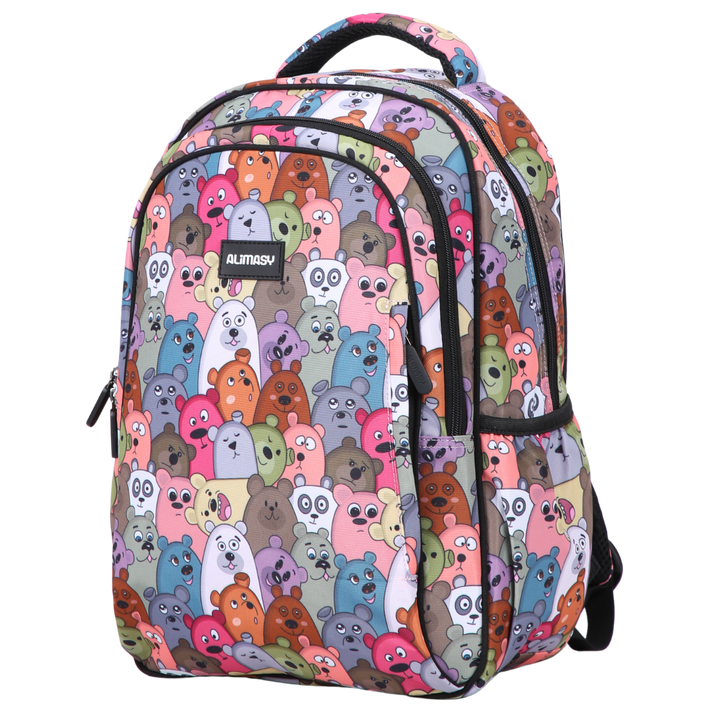 Cartoon Bears Midsize Kids Backpack