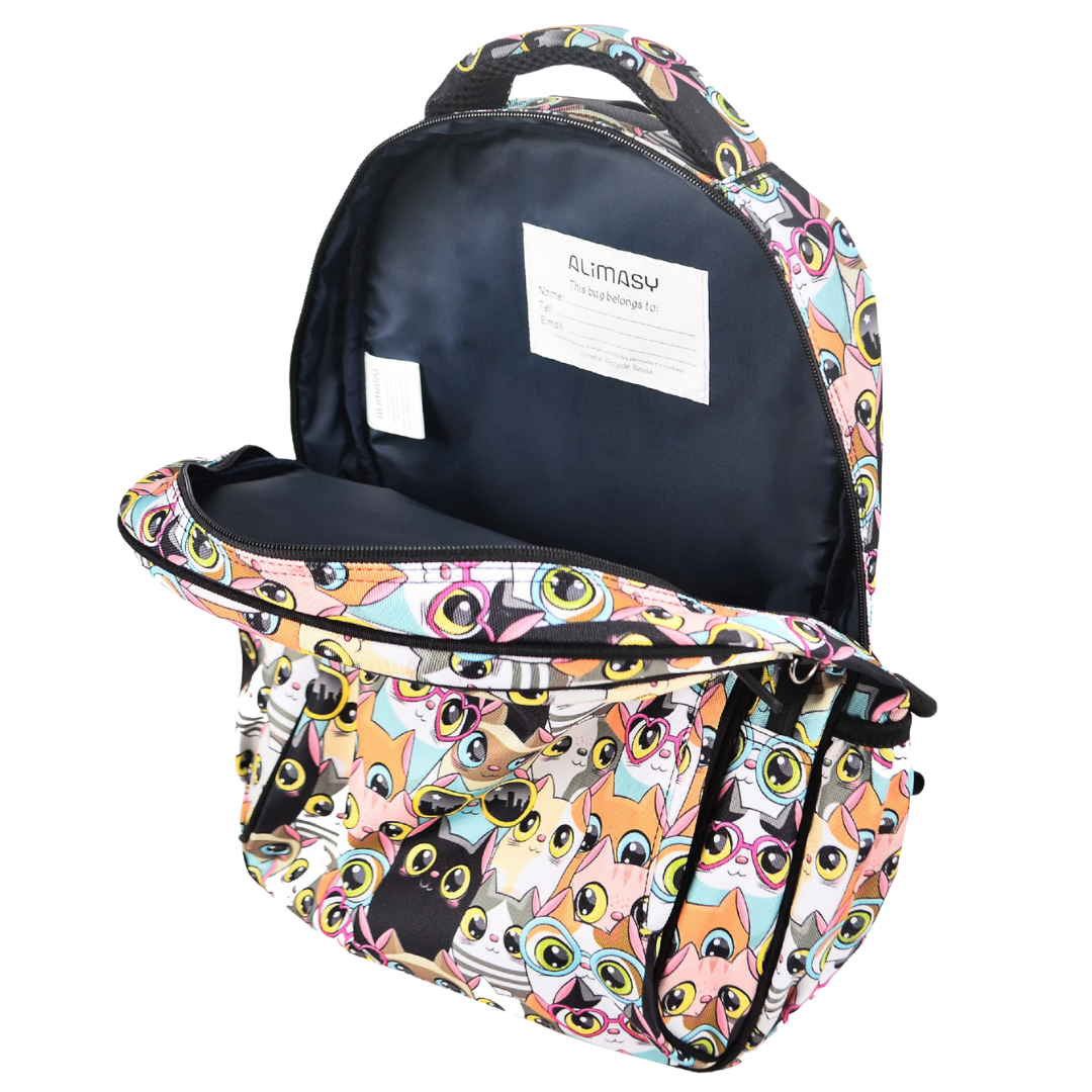 Midsize Kids Backpack 900D Cats