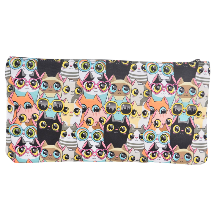 Large School Pencil Case Cats