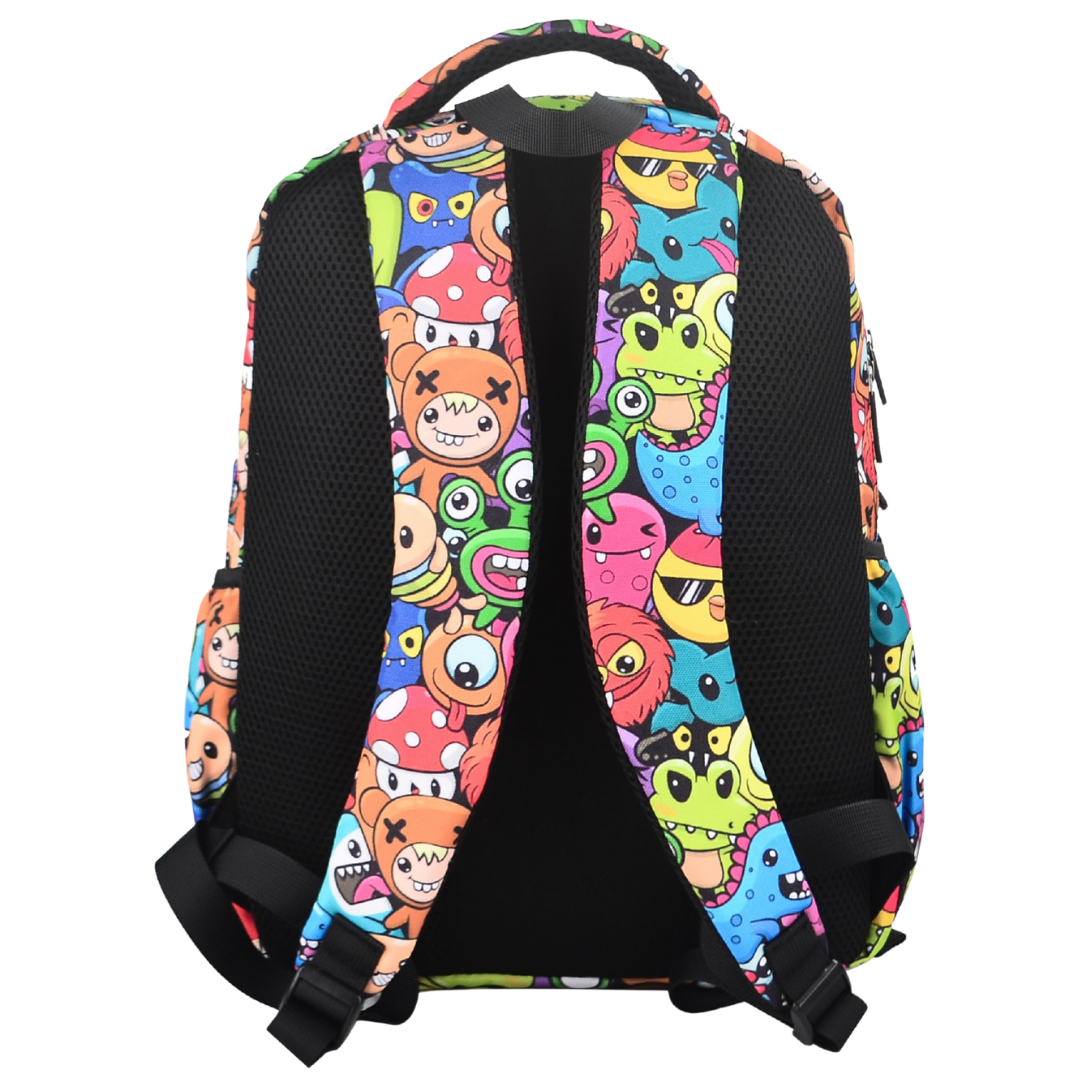 Midsize Kids Backpack 900D Cute Cartoon Monsters