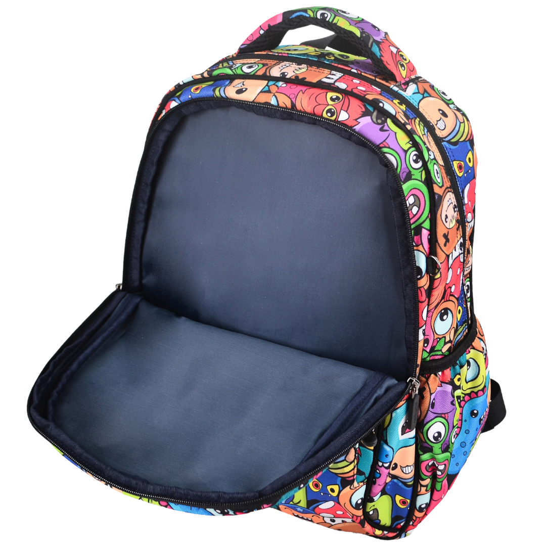 Midsize Kids Backpack 900D Cute Cartoon Monsters