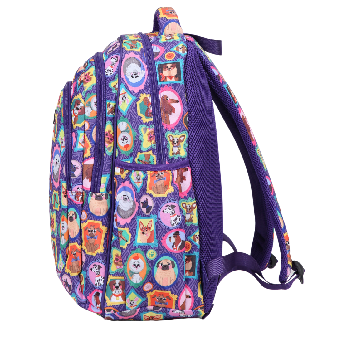 Dog Portraits Large School Backpack
