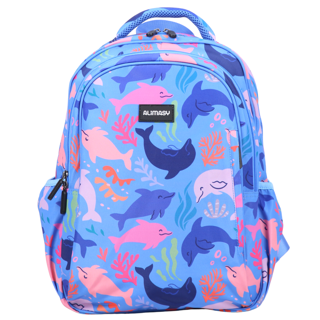 Dolphins Midsize Kids Backpack | Kids School Bag – Alimasy