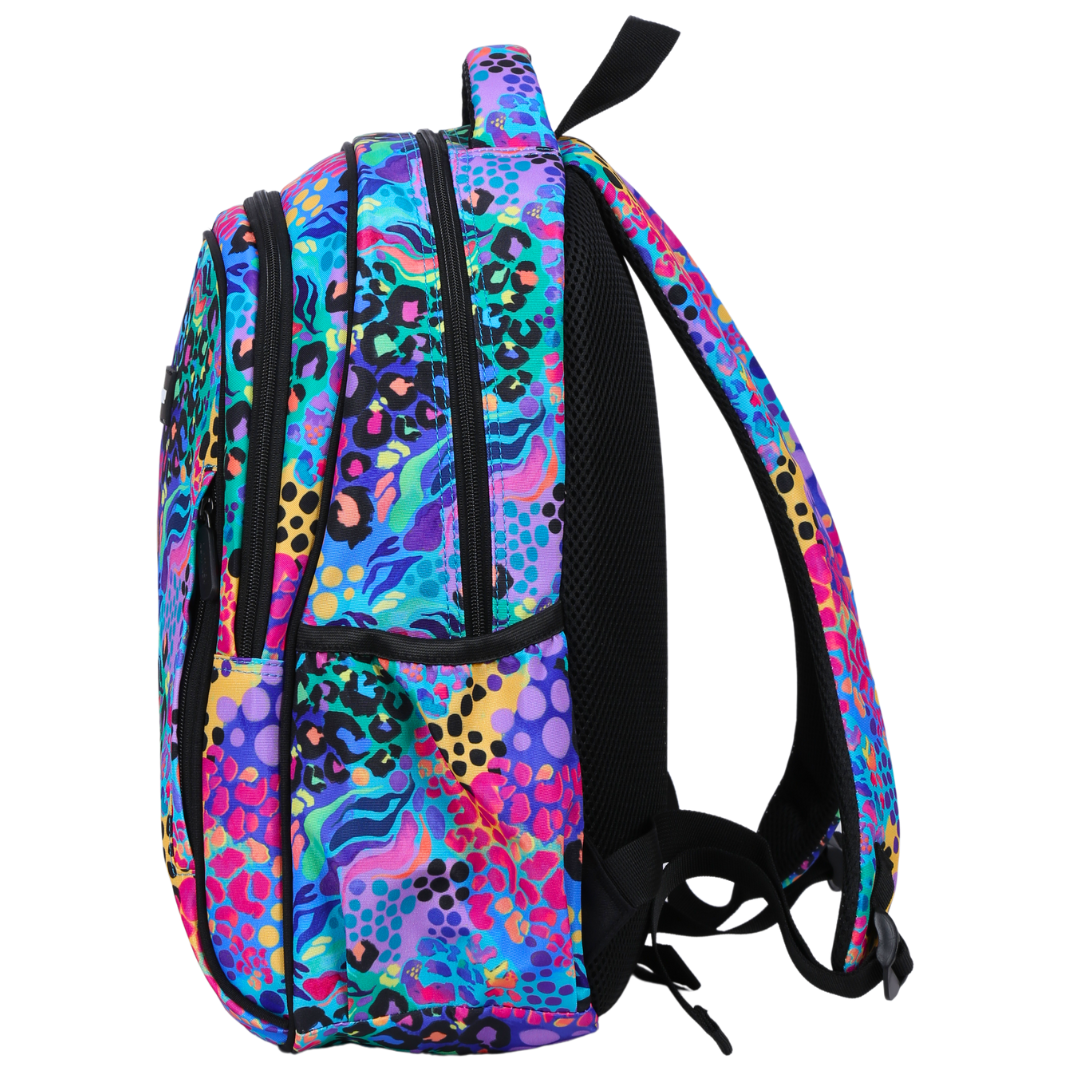 Electric Leopard Midsize Kids Backpack