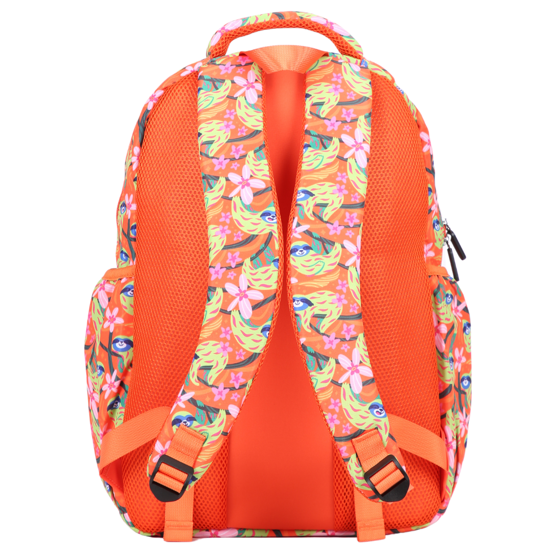 Green Sloths Large School Backpack