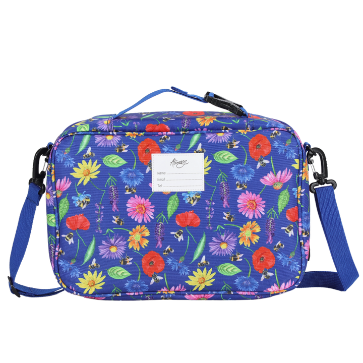 Large Insulated Lunch Bag Bees & Wildflowers