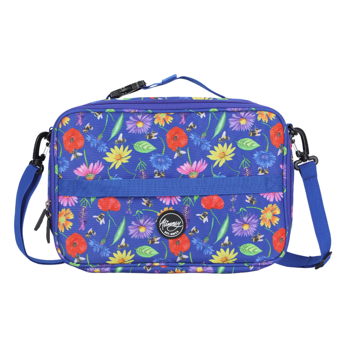 Small Insulated Lunch Bag Bees & Wildflowers - Alimasy