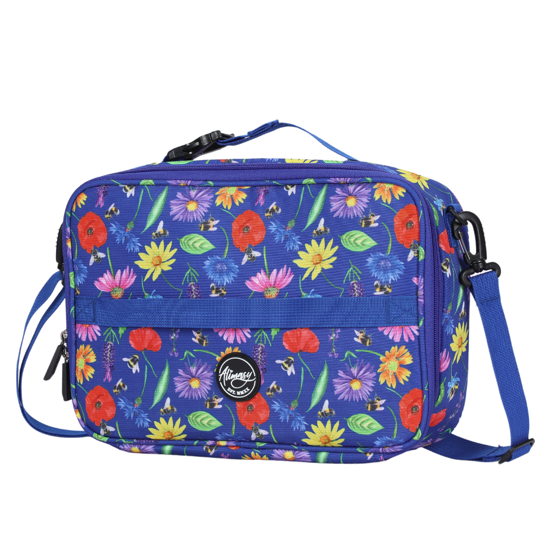 Small Insulated Lunch Bag Bees & Wildflowers - Alimasy