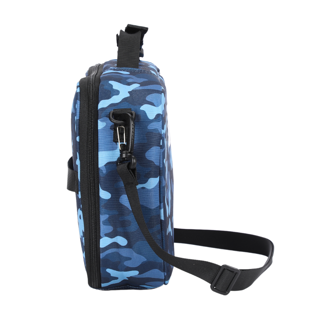 Small Insulated Lunch Bag Blue Camo