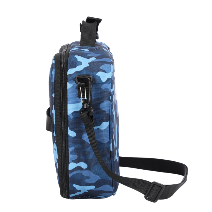 Small Insulated Lunch Bag Blue Camo