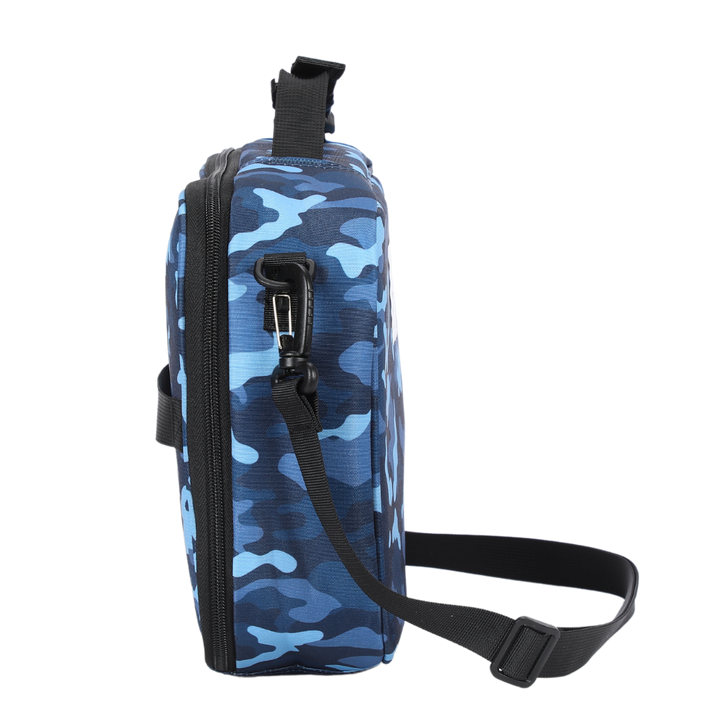 Large Insulated Lunch Bag Blue Camo