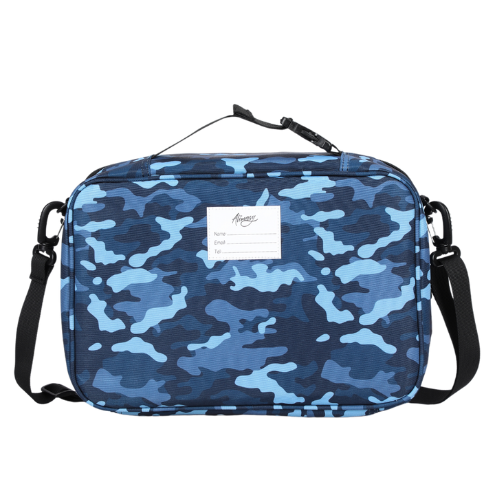 Small Insulated Lunch Bag Blue Camo