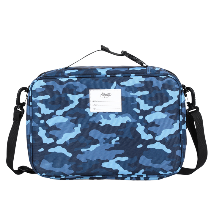 Large Insulated Lunch Bag Blue Camo