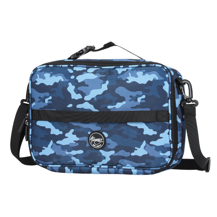 Small Insulated Lunch Bag Blue Camo