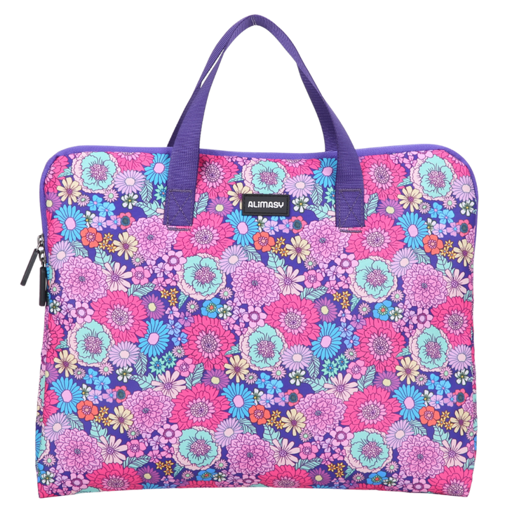 Summer Flowers Library Bag