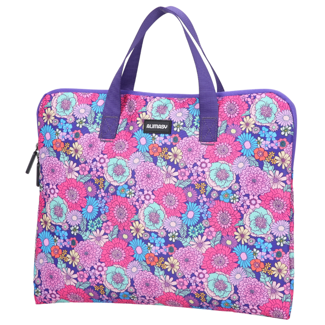 Summer Flowers Library Bag