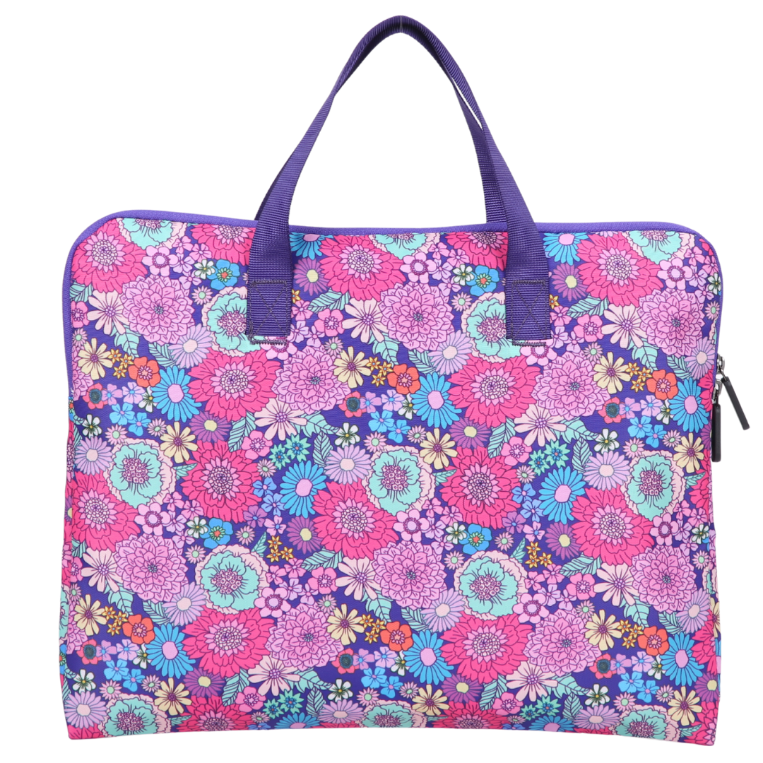 Summer Flowers Library Bag