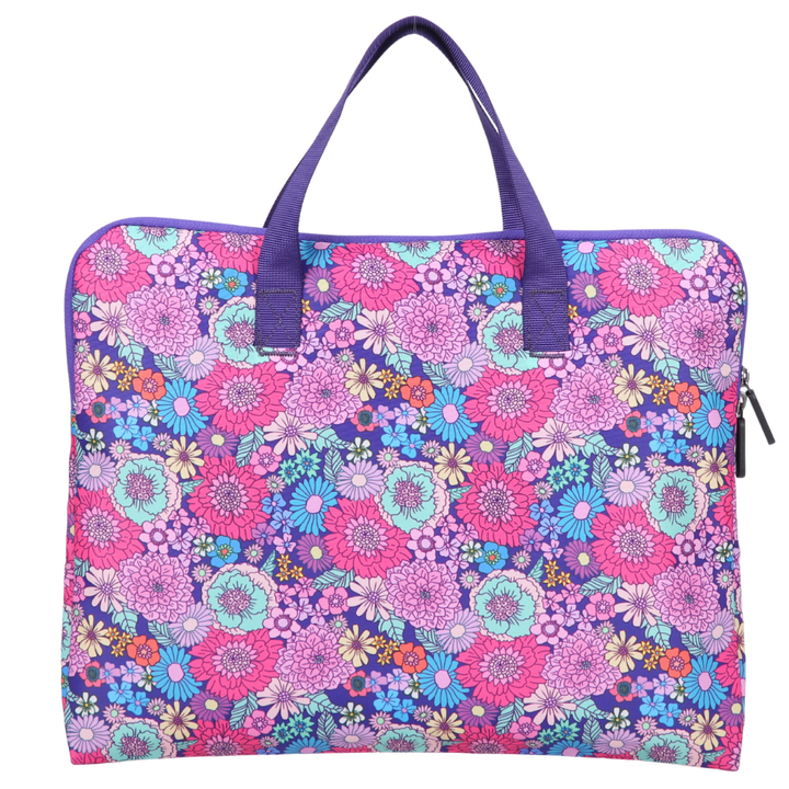 Summer Flowers Library Bag