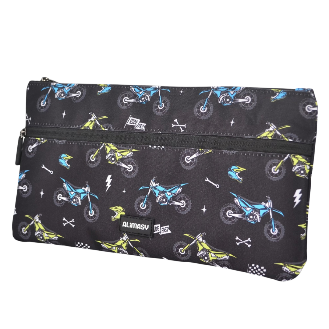 Large School Pencil Case Motorcross