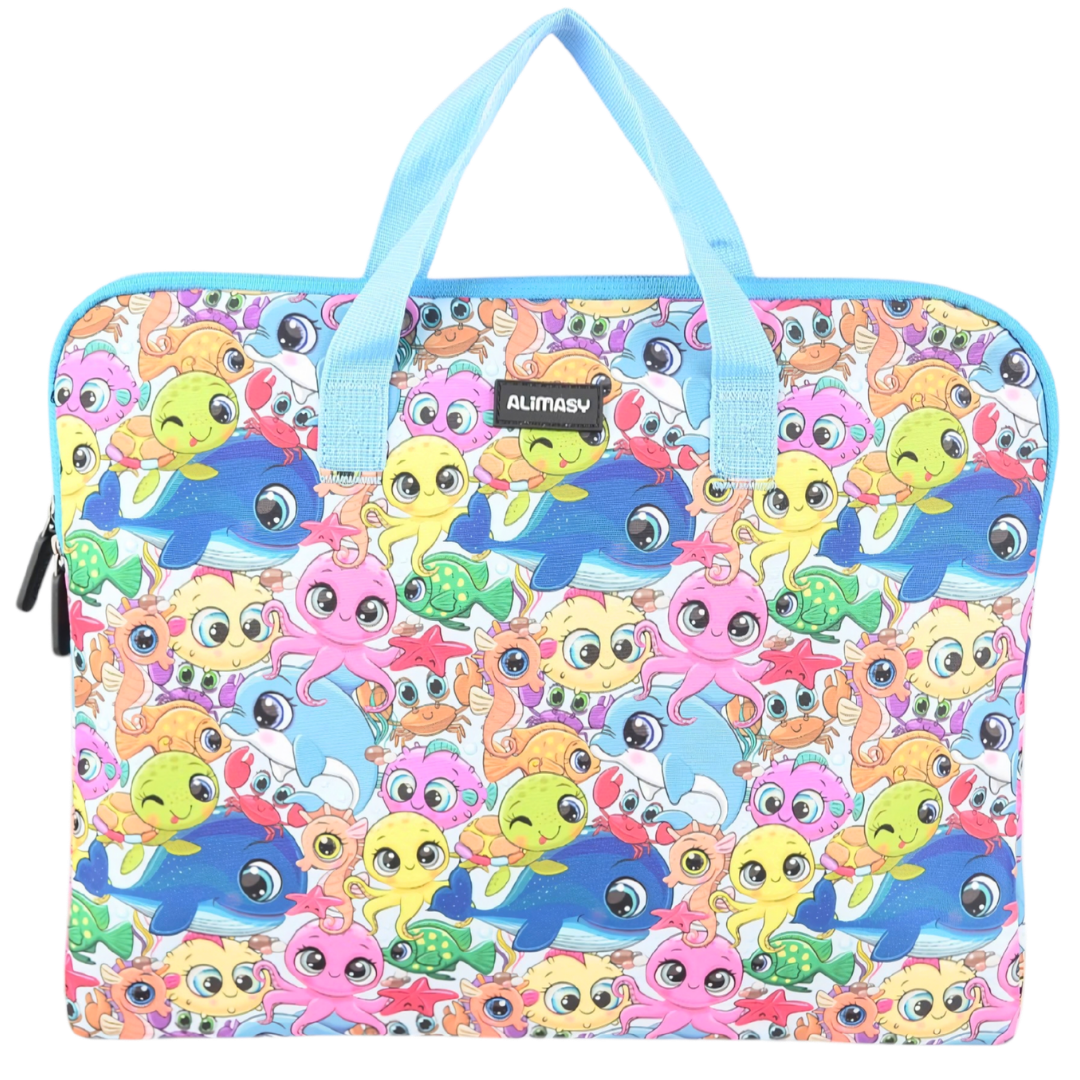 Library Bag 600D Ocean Pals