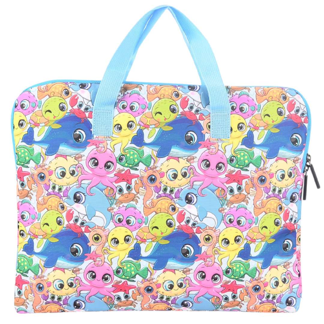 Library Bag 600D Ocean Pals