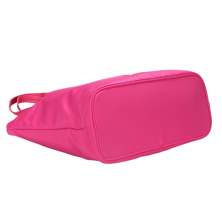 Pink Nylon Tote Bag