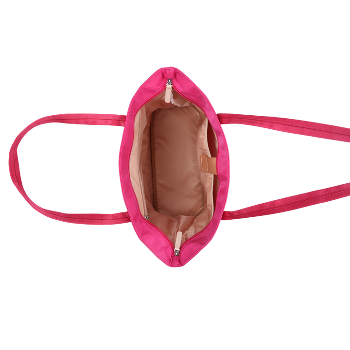 Pink Nylon Tote Bag