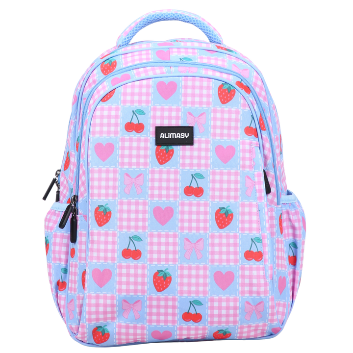 Pretty Gingham Midsize Kids Backpack